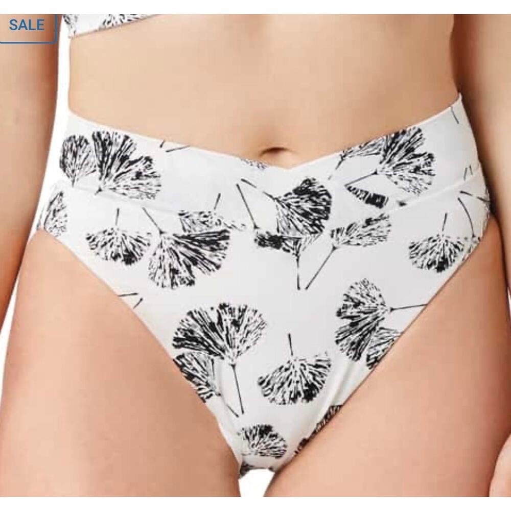 Carve Designs Cloud Gingko Mae Bikini Bottom L NWT